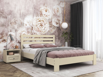 Кровать «Вероника», массив сосны, цвет слоновая кость