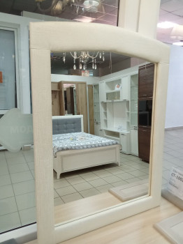 Зеркало INSIGNE, 71х95 см, жемчужная экокожа