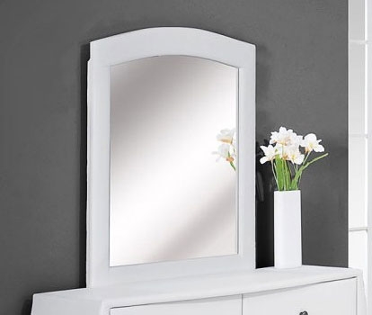 Зеркало INSIGNE, 71х95 см, отделка из белой экокожи