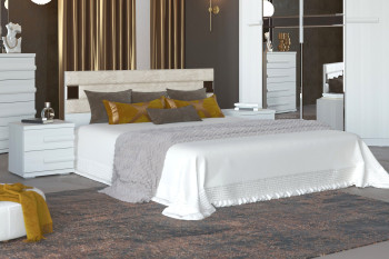 Кровать «Леонардо» КР-207 с подъемным механизмом, цвет бодега белая + Lanvin Aqua 6