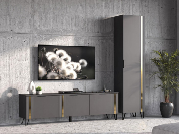 Набор мебели для гостиной Эмэ №16, графит