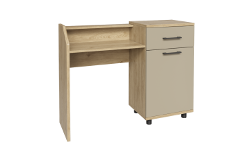 Туалетный столик Лером СТ-5001, цвет гикори джексон светлый - фасад латте матовый