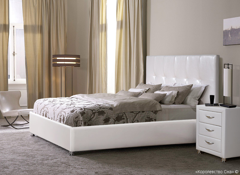 Кровать Минтака, с подъемным механизмом и прямым изножьем, разные цвета