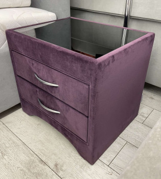 Тумба прикроватная Монако со стеклом, anabel 14