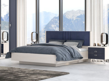 Кровать Лежер КРП-311-16-16, цвет Бодега белая-Missoni 14