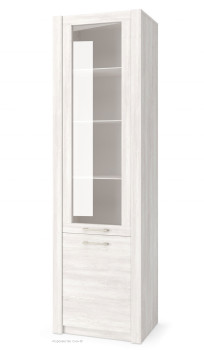 Шкаф с витриной Вирджиния ИВ-100.1779, цвет Сосна Каньон, 57 см