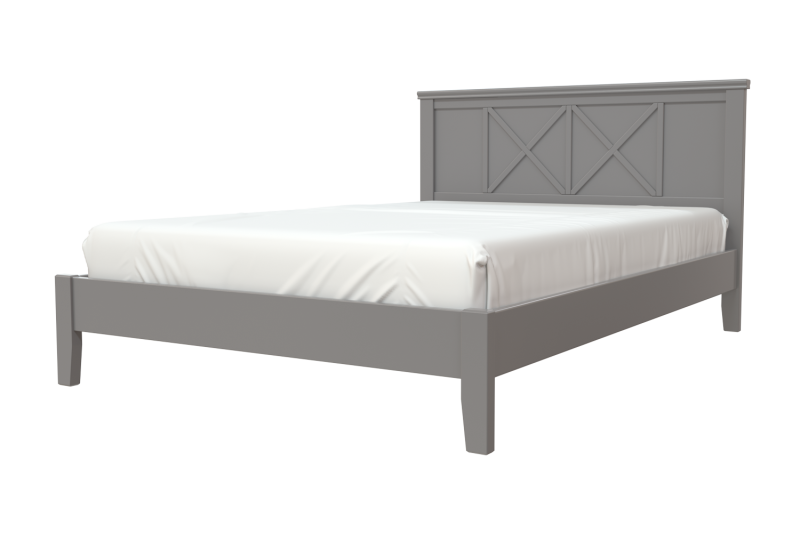 Кровать «Грация-2», массив сосны, цвет антрацит