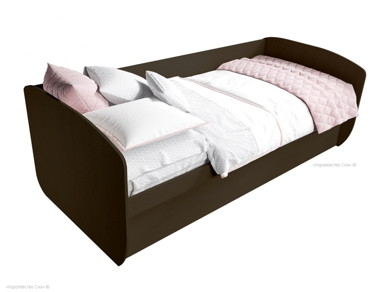 Кровать подростковая с подъемным механизмом Сон&K, цвет венге