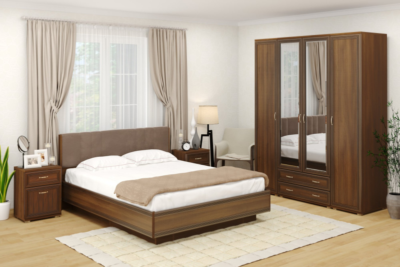 Комплект мебели для спальни СК-1022, цвет акация молдау