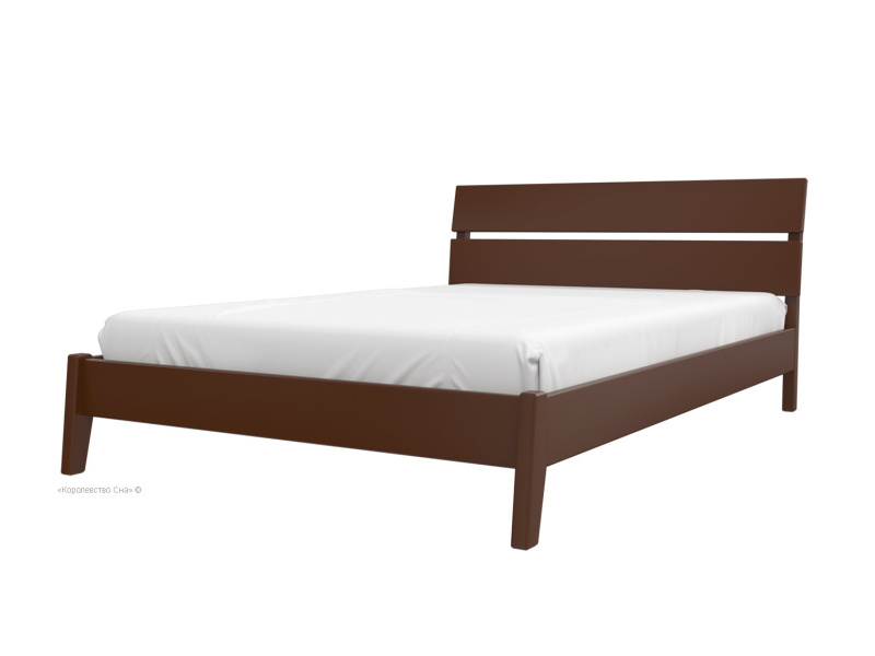 Кровать «Дана», массив сосны, цвет орех