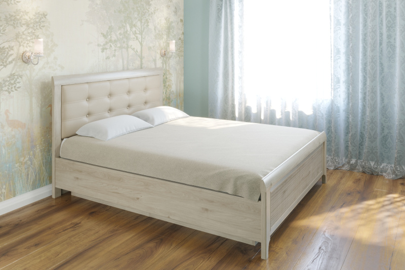 Кровать Лером КР-1034, цвет гикори джексон светлый 180x200