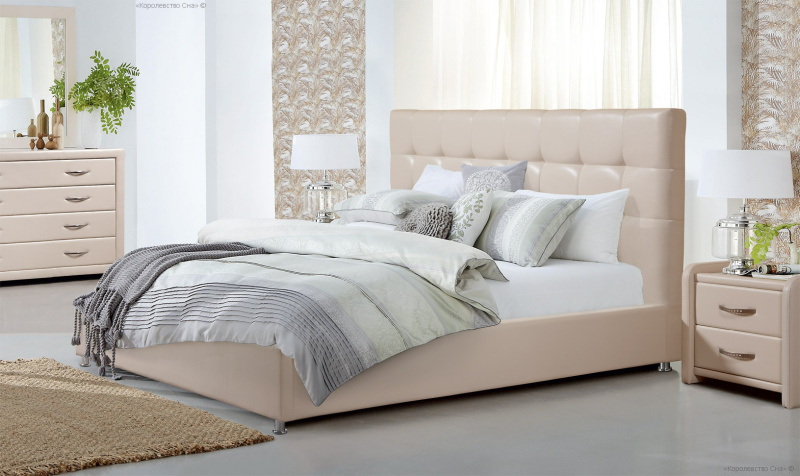 Кровать Лира, с основанием, разные цвета